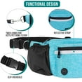 thumbnail image 4 of PetAmi Dog Fanny Pack, Treat Pouch for Dog Walking, Training, Built in Poop Bag Dispenser, Water Bottle Holder, Collapsible Bowl, Pet Treat Waist Belt for Hiking, Running, Kibbles (Turquoise), 4 of 7