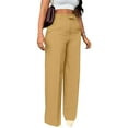 thumbnail image 2 of Womens Sweatpants High Waist Straight Leg Flattering Casual Suit Long Wide Leg Sweatpants Women Gold Xl, 2 of 6