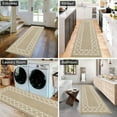 thumbnail image 5 of Yamaziot 2'x6' Runner Rug, Washable Kitchen Floor Runners Rugs for Hallway, Non Slip Entryway Mat Low Profile Inside Front Doormat, Laundry Room Rug, Beige, 5 of 9