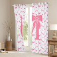 thumbnail image 3 of Homewish Personalized Initial Letter M Curtains Pack of 2 (42x84 Each) for Kids Children Girls,Love Heart Print Curtains Blackout,Dreamy Princess Bow Bedroom Curtains,Luxury Bedroom Decor, 3 of 6
