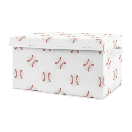 UPC: 0846480069881 | Baseball Patch Storage Fabric Toy Box by Sweet Jojo Designs