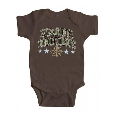

Toddlers Major Trouble Brown Bodysuit - 12 Months