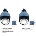 thumbnail image 2 of Zando Baby Kids Winter Hats and Gloves Sets for Boys Warm Polar Fleece Earflap Beanie Hat & Blue 1-2T, 2 of 6