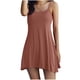 thumbnail image 2 of Pijama corto con tirantes para mujer, con almohadilla para el pecho, fino, sin mangas, modal, 2 of 6