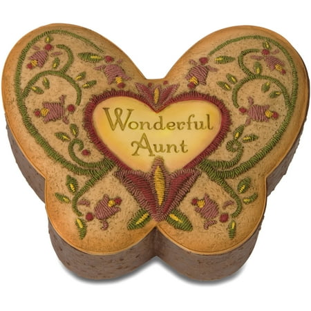 Aunt - 3" x 3.75" Butterfly Keepsake Box