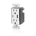 thumbnail image 2 of Leviton 15 Amp Tamper Resistant Type A/C 3.6 Amp 18-Watt USB Outlet (1-Pack), 2 of 5