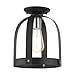 thumbnail image 3 of Livex Lighting 1 Lt Textured Black Petite Semi Flush, 3 of 4