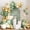 Green White Gold, variant on Boho Brown Balloon Garland Arch Kit, 167Pcs Latex Neutral Balloons Different Sizes 18 12 10 5 inch for Baby Shower Birthday Bridal Shower Wedding Party Decorations