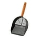 thumbnail image 2 of Cuchara de arena para gatos de acero inoxidable | Mango ergonómico grande antideslizante | Tamizado de malla fina | Diseño alto a prueba de fugas | Plástico engrosado duradero de 2,5 mm | Encaja en, 2 of 6