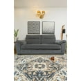 thumbnail image 2 of Furnish My Place Distressed Rug - 2 ft. x 4 ft., Dark Grey, Indoor Rug with Bordered Design, Jute Backing, 2 of 7