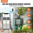 thumbnail image 2 of VEVOR WiFi Sprinkler Timer 2 Outlets Smart Hose Faucet Water Timer Bluetooth, 2 of 9