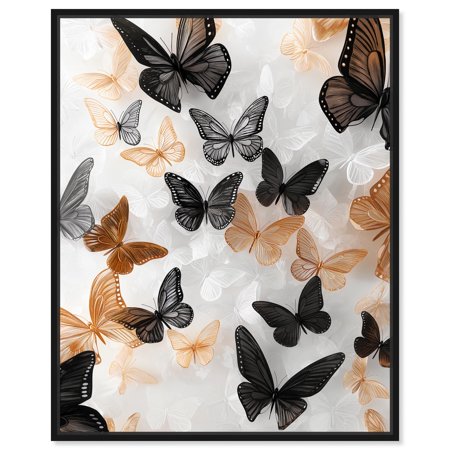 Cinderflight II Canvas Elegant Art Prints by Art Remedy Black Frame 20 x 24