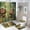 Cute Monkey Animal, variant on 4Pcs Cute Monkey Animal Shower Curtain Set with Rugs, Toilet Lid Cover and Bath Mat, Tropical Floral Tree Forest Bathroom Curtains Decor Shower Curtains, 72" x 72"