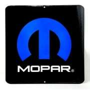MOPAR Omega Metal Sign - Black/Blue