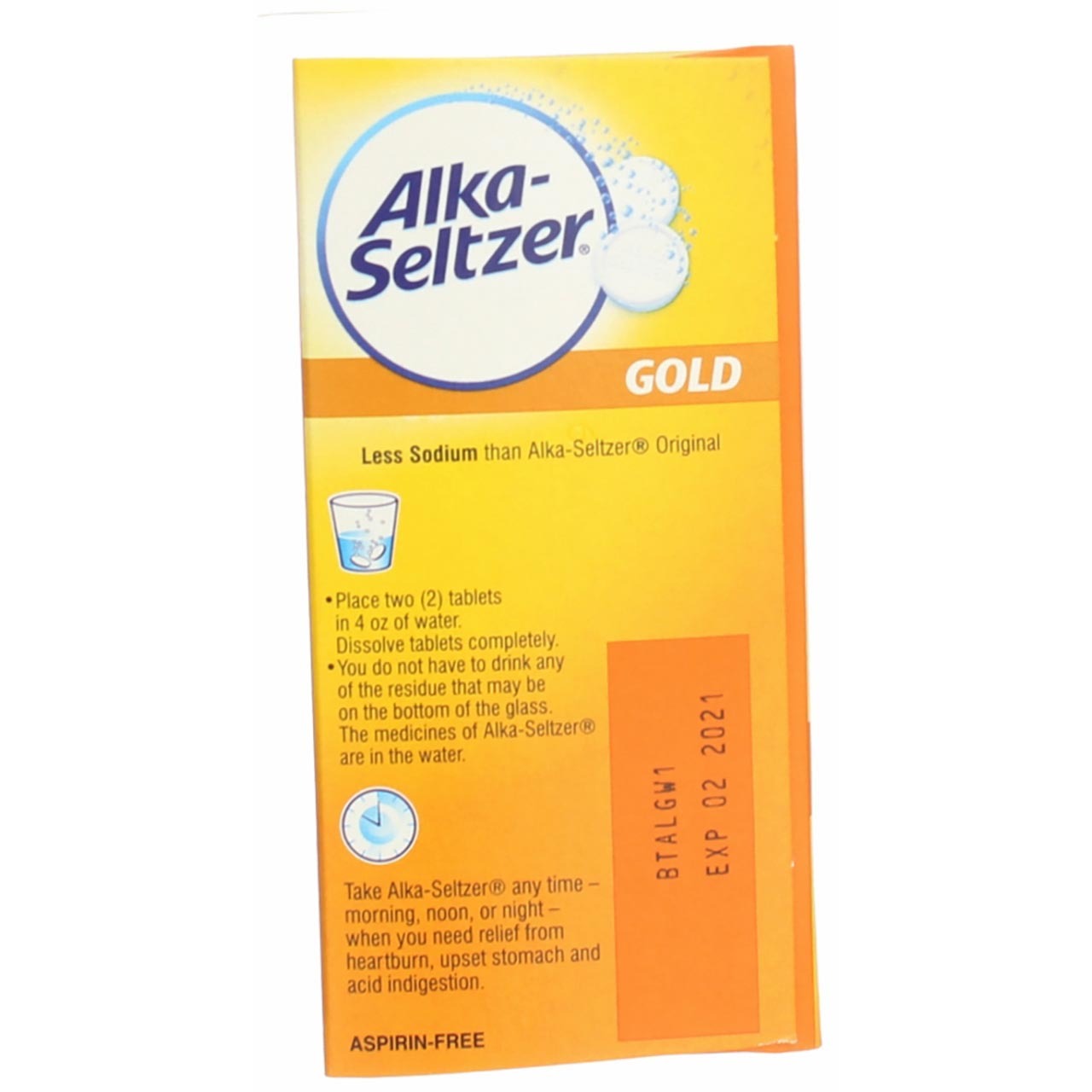 Alka-Seltzer Effervescent Tablets Gold 36 Tablets (Pack of 3) - image 4 of 6