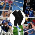 thumbnail image 2 of PISIQI Knee Pads Compression Long Leg Cover Anti-Collision Support Suitable for Basketball, Football, Volleyball Cycling (1 Pair), 2 of 14