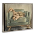 thumbnail image 2 of Stupell Industries Eclectic Labradoodle Lounging on Sofa Brown Floating Frame Canvas Art, 21 x 17, by Ethan Harper, 2 of 7