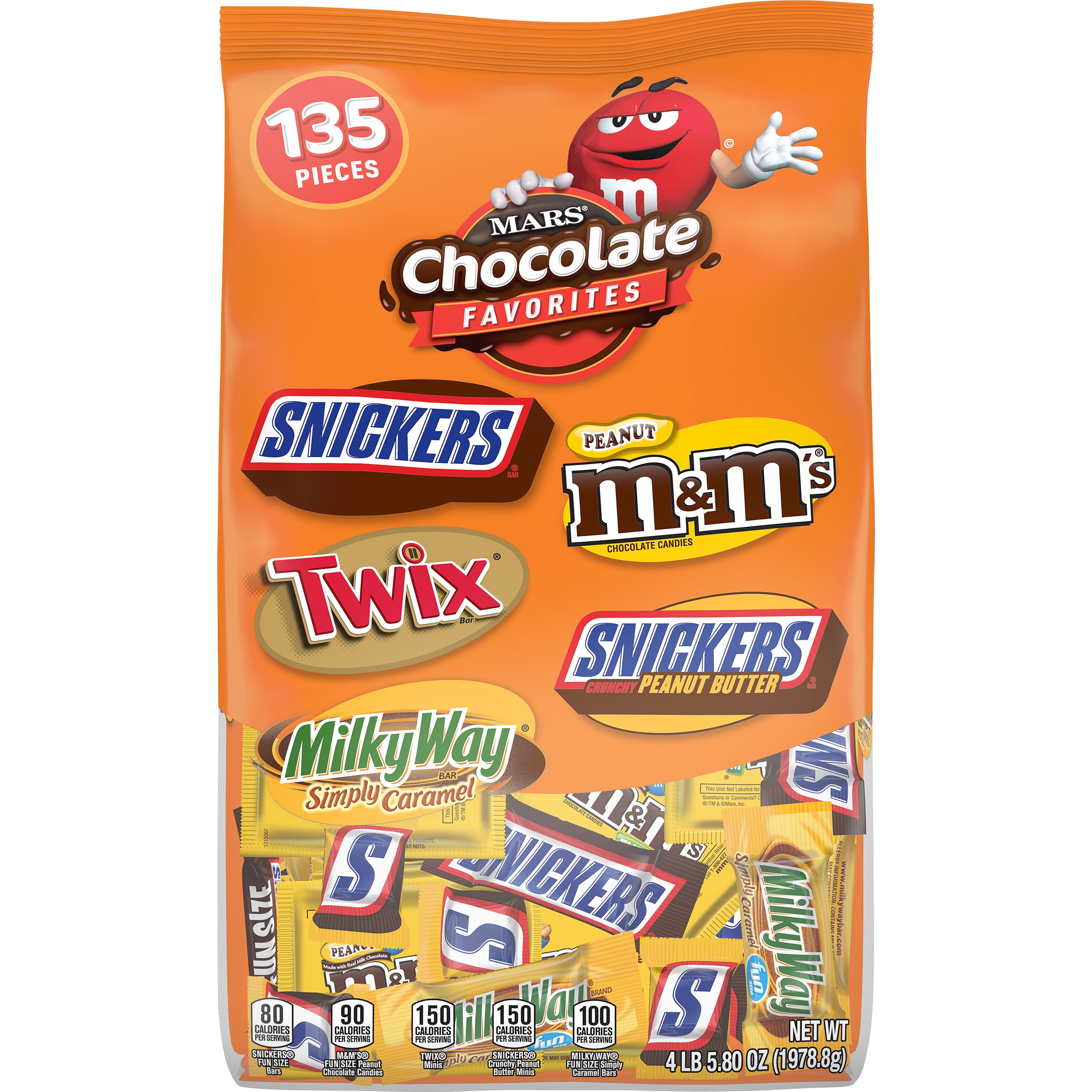 Mars Wrigley Fun Size Chocolate Favorites Peanut Caramel Variety Candy Bag Walmart Com Walmart Com
