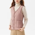 thumbnail image 4 of KIHOUT Manteau Chaud Printemps Hiver Mode Femme Veste Chaude Hiver Décontracté Sans Manches Haut Polyvalent, Taille M-5TG, 4 of 7