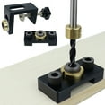 thumbnail image 2 of YongCo Doweling Jig , 8/10/15mm Pocket Hole Jig Set With Positioning Clip,Adjustable Hole Drill Guide Puncher Locator, 2 of 17