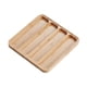 thumbnail image 4 of Organizador de correas de reloj de madera, resistente al polvo, ahorra espacio, estuche de almacenamiento para correas de reloj 4 cuadrícula, 4 of 9