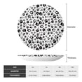 thumbnail image 2 of Kdxio Black Footprints Bone China Decorative Plate Ceramic Decorative Plate for Home Office Wall Stand Decorative Plates for Home Bedroom-7in, 2 of 6
