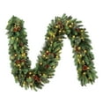 thumbnail image 2 of 9’ Pre-Lit LED Greenery Garland, 2 of 4