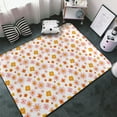 thumbnail image 3 of Shaggy Area Rug, 70s Retro Flowers Rugs for Living Room Bedroom Non Slip Door Mat Indoor Carpet Machine Washable Nursery Home Decor Floor Mats for Entryway 60x39in, 3 of 5