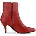 thumbnail image 3 of Unique Bargains Bottines à Talons Aiguilles pour Femmes à Bout Pointu avec Boucle, 3 of 8