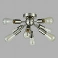 thumbnail image 6 of Milano Sputnik Ceiling Light 8-light Flush Mount Fixture, Brushed Nickel, 6 of 10