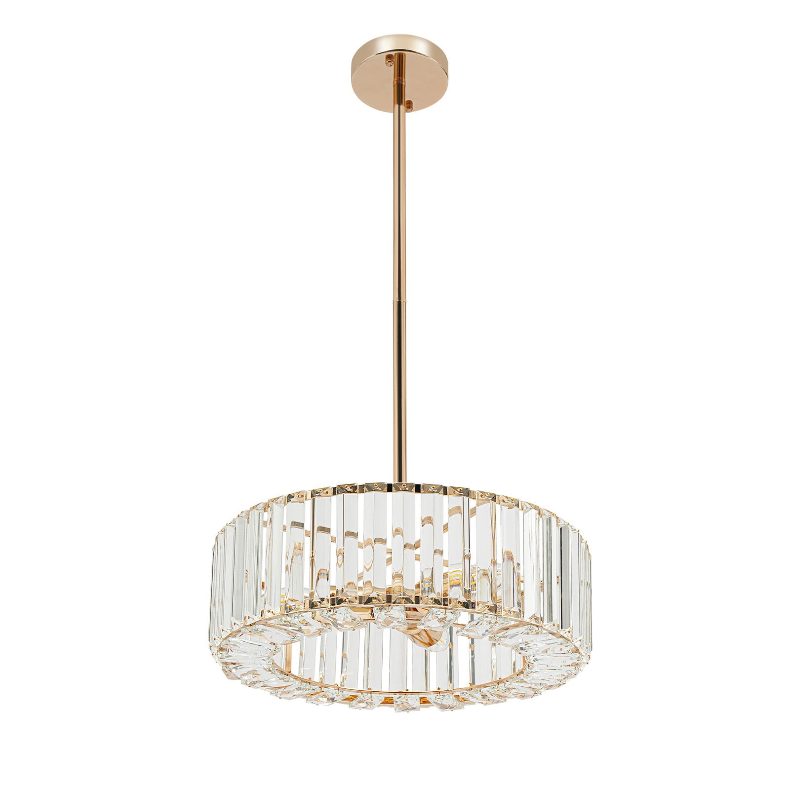 Modern Crystal Chandelier, Ceiling Light Fixtures, Pendant Lighting for Dining Room Living Room (Not Included Bulbs)