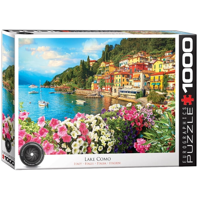 Puzzle EuroGraphics Lago de Como - Italia 1000 piezas