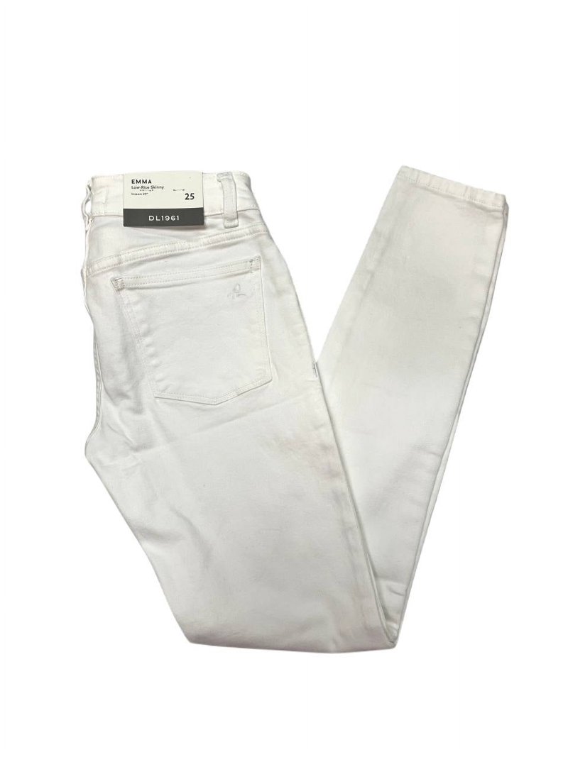 DL1961 Women's Emma Low Rise Skinny Instasculpt Jeans, Porcelain
