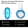 thumbnail image 3 of Collar con luz LED para mascotas, luz con clip para mascotas, luz LED de seguridad para perros y gatos, colgante nocturno impermeable., 3 of 5