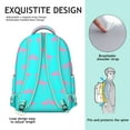 thumbnail image 5 of Cute Flamingo High School Bookbag - Lightweight Backpack with Padded Electronics Zone, Spacious College Supplies Organizer, Fashionable Design, 5 of 6