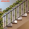 thumbnail image 6 of Beforeyayn LED Light Rattan Vine with Leaves, Long Flexible Artificial Greenery with Warm Lights, Decorative Illuminated Branch for Wall, Mantel, Party Decor, 6 of 9