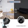 thumbnail image 4 of Mini cámara oculta WiFi inalámbrica, cámaras de seguridad portátiles HD 1080P mejoradas para el hogar con visión nocturna, detección de monitor, cámaras pequeñas para interior/exterior (tarjeta SD no JFHHH pequeña, 4 of 5