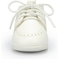 thumbnail image 4 of Infant Baby Boy Oxford Shoes PU Leather Loafers Rubber and Soft Sole Wedding Dress Shoes Toddler Girl Baby Walking Shoes, 4 of 6