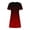 Red, variant on Flutter Sleeve Midi Dress for Women Summer V-Neck Fit and Flare Dress with Asymmetrical Hemline and Flattering A-Line Silhouette for Modern Daily Style