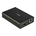 thumbnail image 2 of StarTech.com Convertisseur de Média Fibre Ethernet 10GbE pour Réseau 10Gbps 10GBASE-T SFP vers RJ45 Multigigabit Fibre Optique Mono Mode/multimode vers Ethernet Cuivre vers Pont Fibre, SMF/MMF - Convertisseur SFP vers RJ-45 (MCM10GSFP) - Convertisseur de Média Fibre - 10GbE - 10GBase-LR, 10GBase-SR, 10GBase-SR, 10gj-Base - RJ-F45, 2 of 5