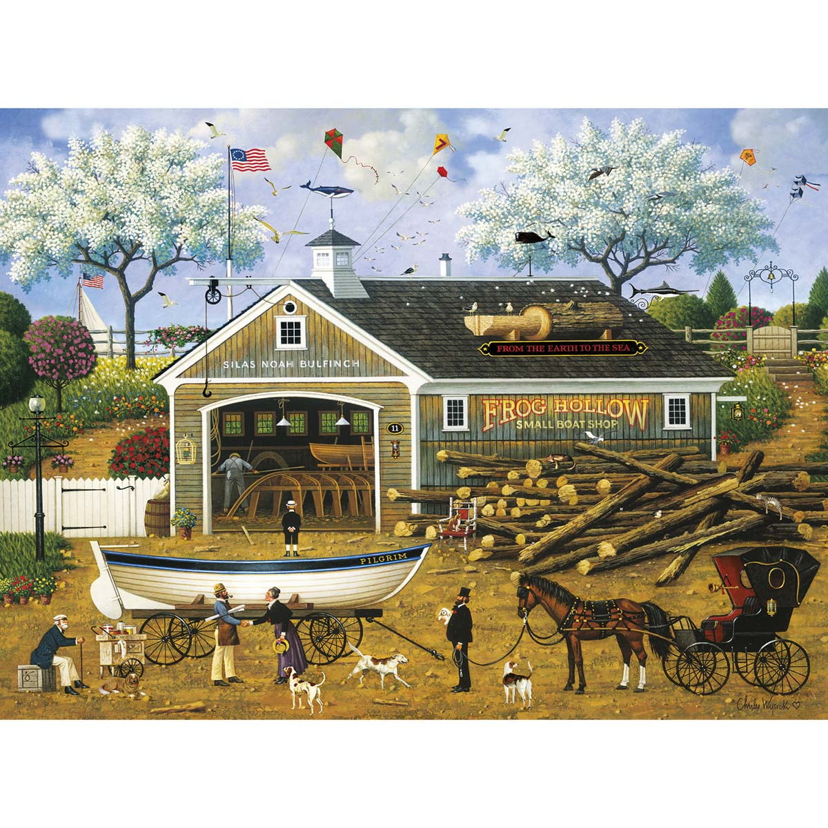 Charles Wysocki Root Beer Break at The Butterfield's 1000 PC Jigsaw Puzzle for sale online 