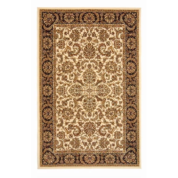 Vitaly Wharton Area Rug 1305 Ivory Bordered Persian 2' 2" x 8' Rectangle