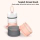 thumbnail image 4 of (Rosa) Dispensador portátil de fórmula, caja apilable, 4 niveles con capacidad para 480 ml de cereales/comida/fruta/snacks para lactancia materna., 4 of 4