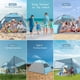thumbnail image 4 of Carpa de playa Elegear para 6-8 personas con protección solar UPF 50+, color azul, 4 of 9