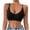 Black, variant on Push Up Bras for Women Wireless Cute Silk Seamless Everyday Wear Backless Solid No Show Ruffle Ladies Bra