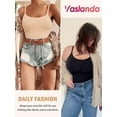 thumbnail image 5 of Vaslanda 2 Packs Camisole for Women Tummy Control Cami Shaper Seamless Compression Tank Top Shapewear for Women, 5 of 6