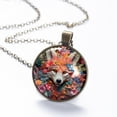 thumbnail image 6 of Flower Fox Necklace Personalized Custom Photo Round Pendant Adjustable Stainless Steel Necklaces with Gift Box for Men Women Mothers Valentine's Jewelry Gift, 6 of 6