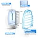 thumbnail image 2 of Eliminador de insectos Forhimn 2 unidades para interiores con luz azul para mosquitos, 2 of 8