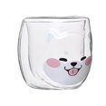 thumbnail image 5 of Cute Cat Coffee Mugs, 300ml Double Wall Insulated Glass Mugs Milk Cup, 5 of 5