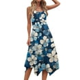 thumbnail image 5 of Floral Sleeveless Midi Dress for Women Summer Casual Tank A Line Dress Vacation Sundress, 5 of 7